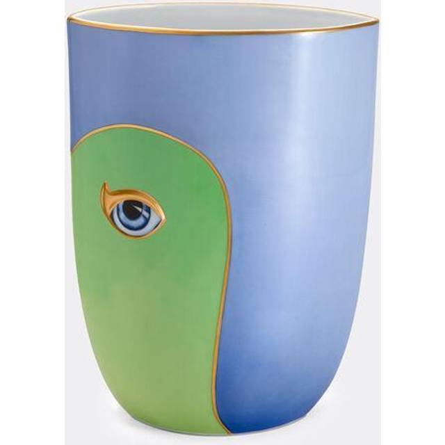 Lobjet L&#39;objet X Lito Porcelain and 24ct Yellow-gold Vase 22cm