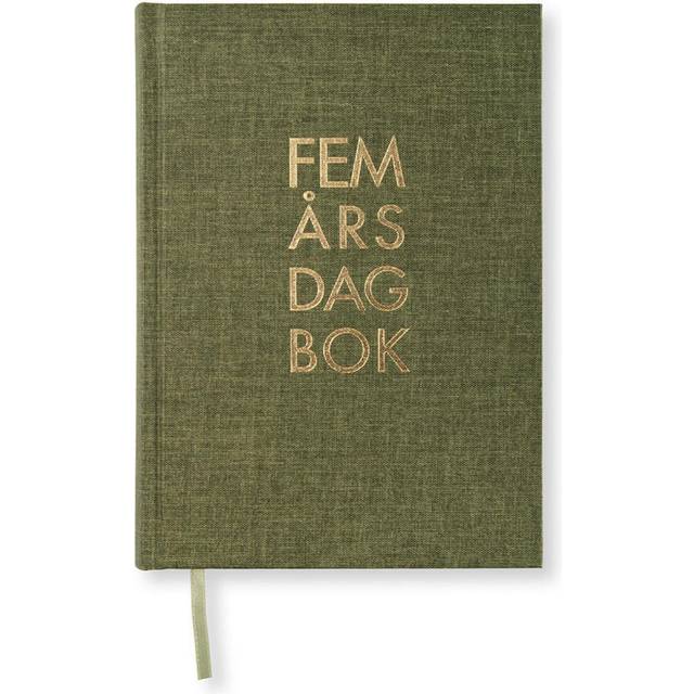 Paperstyle 5-årsdagbok A5 Khaki Green