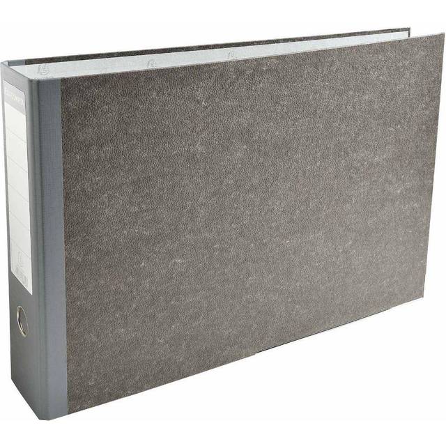 Exacompta PremTouch Lever Arch File A3 80 mm Grey 2 Rings Cardboard Marbled Horizontal