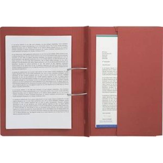 Exacompta Guildhall Transfer Spiral Pocket File Foolscap Red Pack 25
