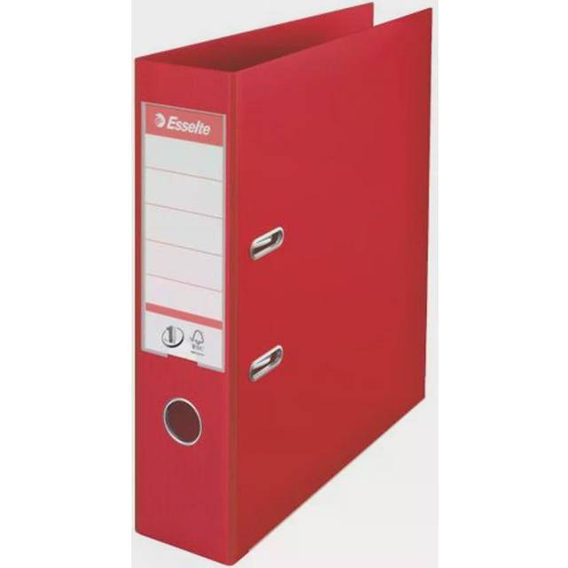 Esselte NO.1 Lever Arch File Slotted 75MM Spine A4 Red