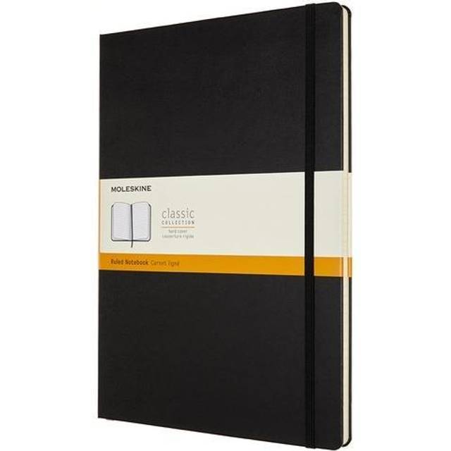 Moleskine Classic Notebook A4 (21×30 cm), svart hård pärm – 192 linjerade sidor
