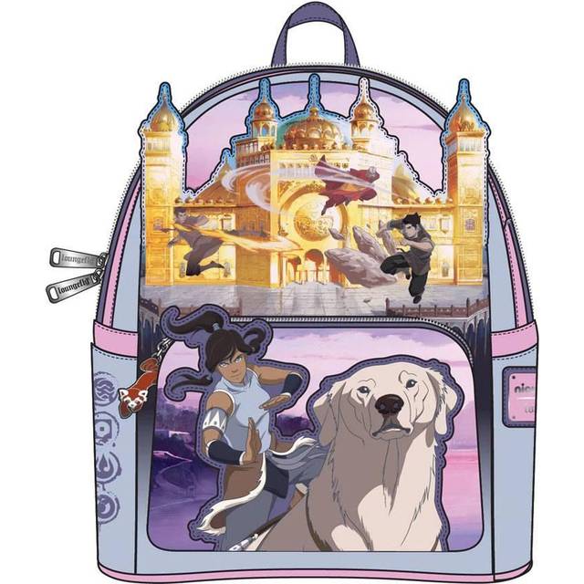 Legend of Team Korra Loungefly Mini Backpack | TV Accessories - Pink&#47;Purple&#47;Blue (One-Size)
