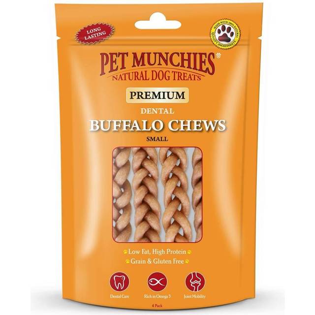 Pet Munchies Buffalo Dental Chew: Small Size: Small