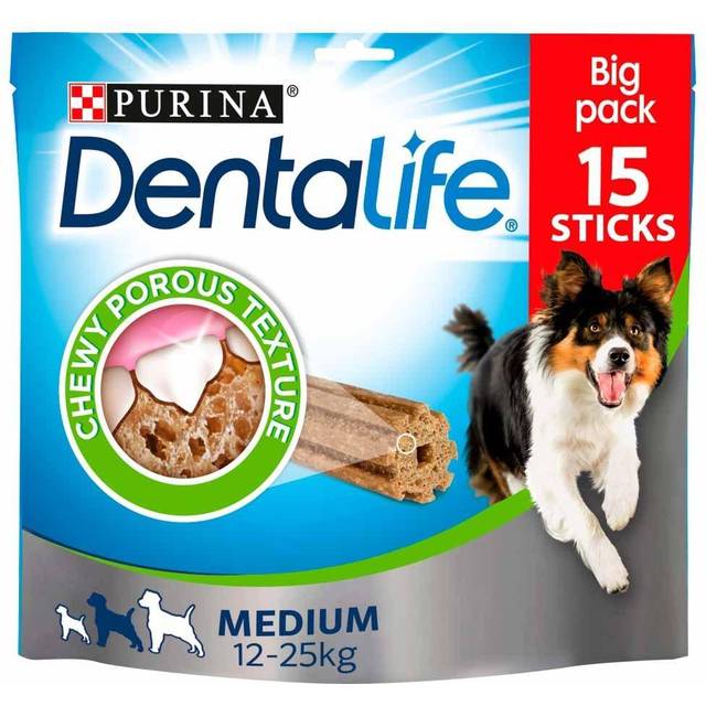 DENTALIFE Medium Dental Chicken Dog Chews 15 Sticks