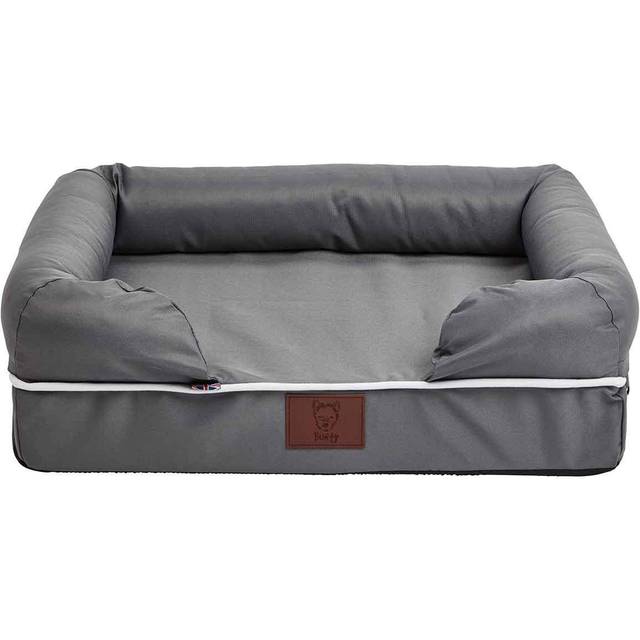 Cosy Couch Dog Pet Bed Washable Soft Foam Water Resistant Mattress Basket Pad - Grey
