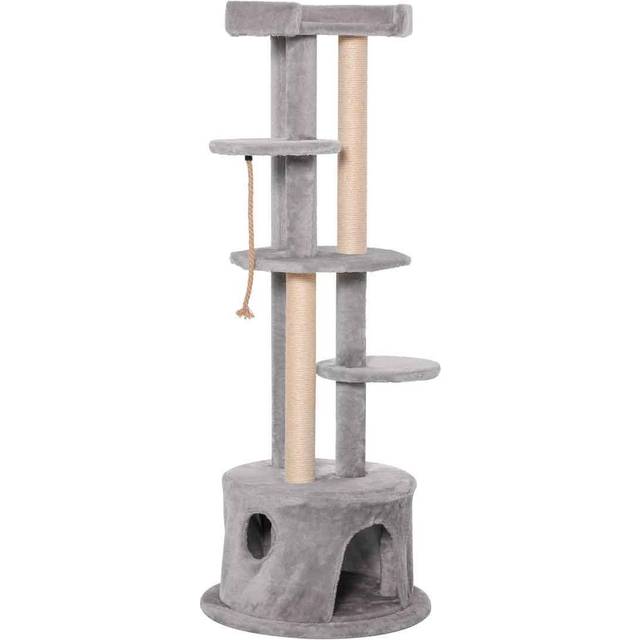 PawHut Cat Tree Multi Level Tower 150cm - Grey