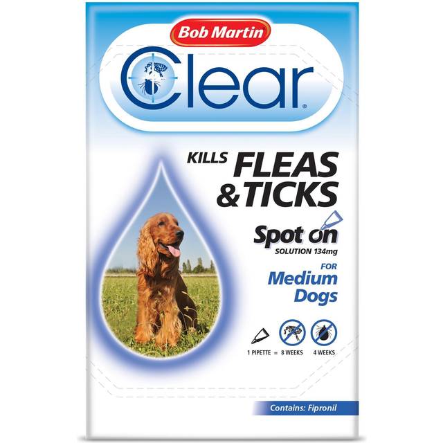 Bob Martin FleaClear Spot On Solution for Medium Dogs 134mg