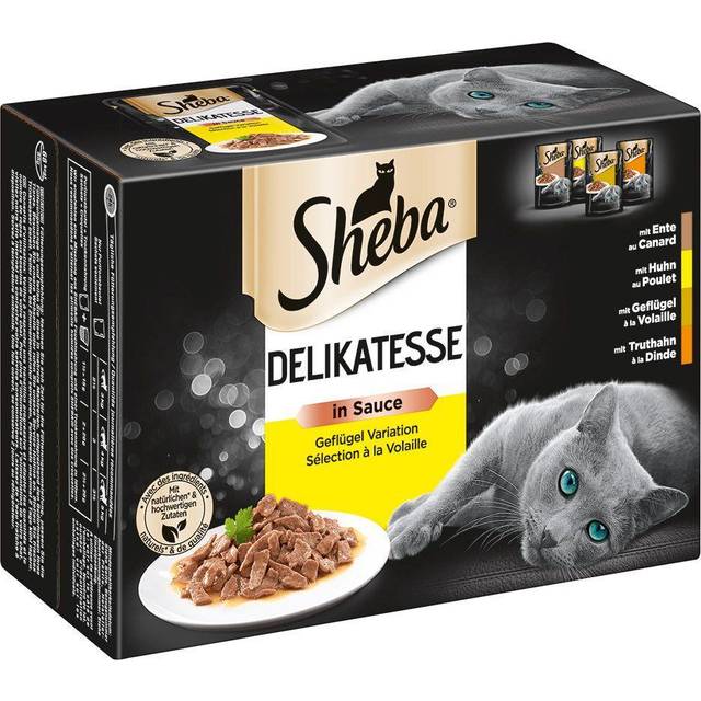Sheba Select Slices Fish in Gravy Cat Food Pouches 12 x 85g