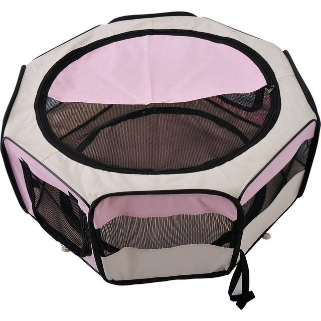 Pawhut Fabric Pet Dog Playpen (37 X 37 X 95Cm) - One Colour