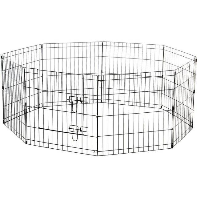 Pet cage metal playpen 8 panel dog cat rabbit play pen wire run fence enclosures