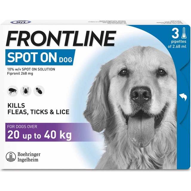 FRONTLINE® Spot On for Dogs - L (20-40kg) - 3 pipettes x 2.68ml