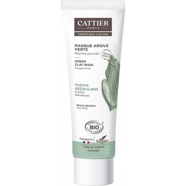 Cattier Økologisk Pebermyntegrøn Lermaske 100 ML 100ml