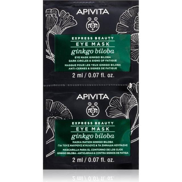 Apivita Dark Circles And Eye puffiness Mask With Ginkgo Biloba 2x2ml