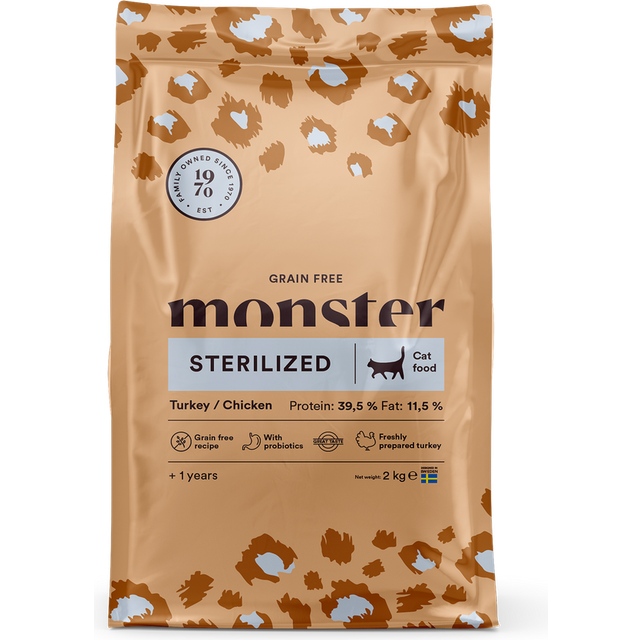 Monster Cat Grain Free Sterilized Turkey & Chicken - 6 kg (6 kg)