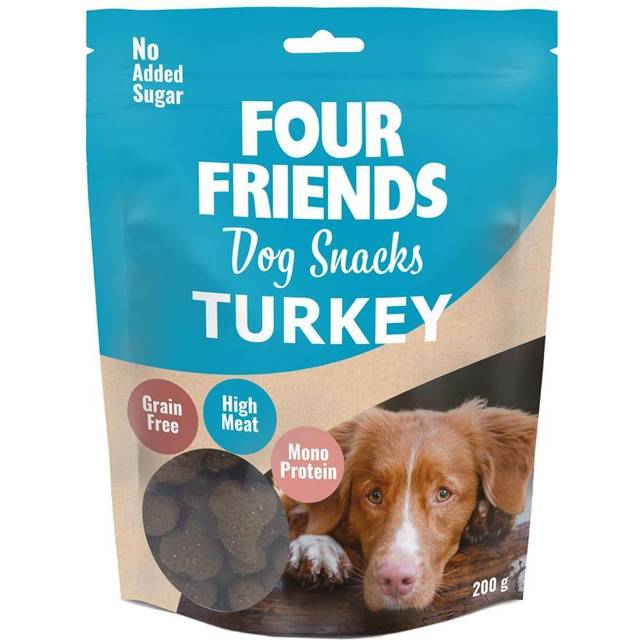 Four Friends Dog Snacks, Grain Free, Turkey 200g -