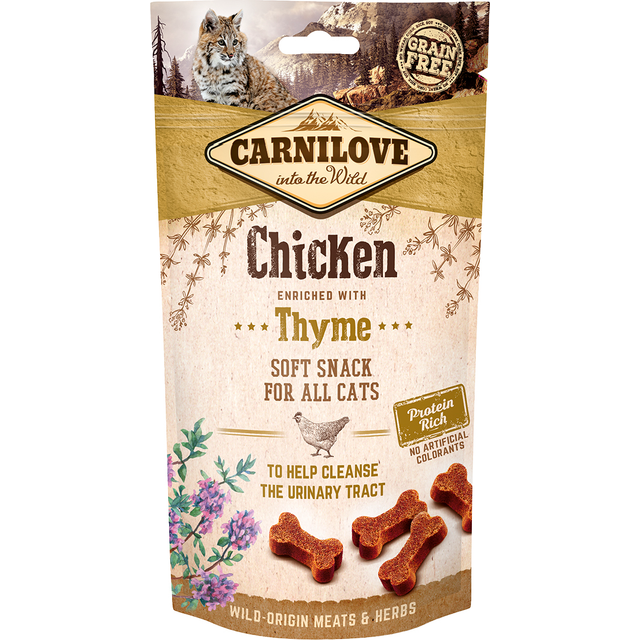 Carnilove Cat Semi Moist Snacks 50g - Chicken with Thyme
