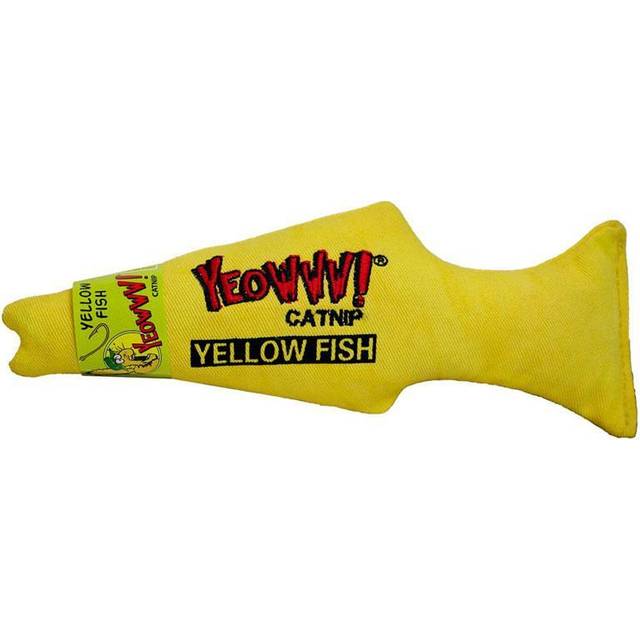 Yeowww! Catnip Cat Toy Fish Yellow 18cm