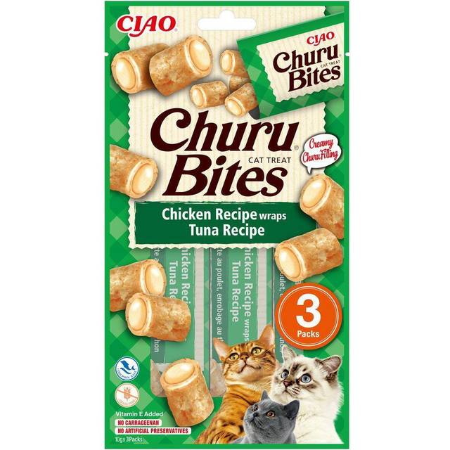 Churu Cat Bites Chicken and Tuna Wrap 3 st