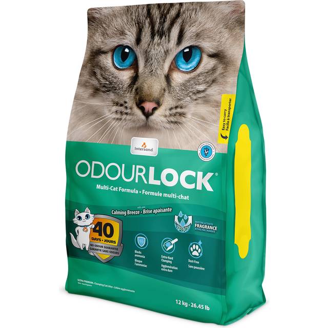 Intersand Classic Intersand Odour Lock Calming Breeze Multi Cat Formula - Cat Litter Green 12 kg