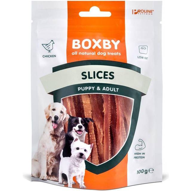 3x100g Slices Boxby hundegodbidder