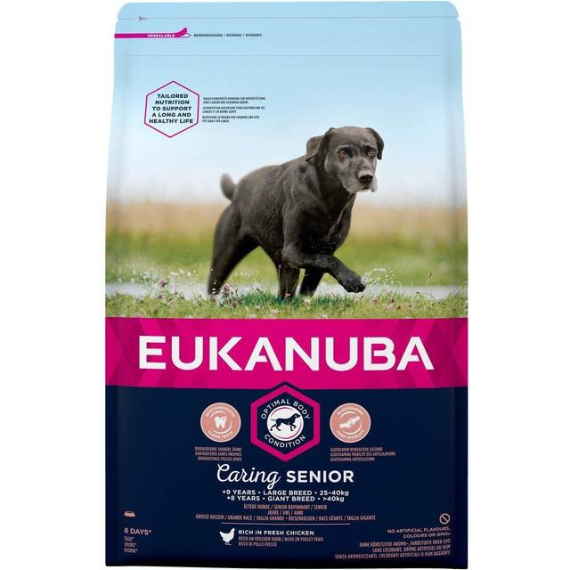 Eukanuba Senior Large hundfoder med kyckling. Förpackning: 3 kg