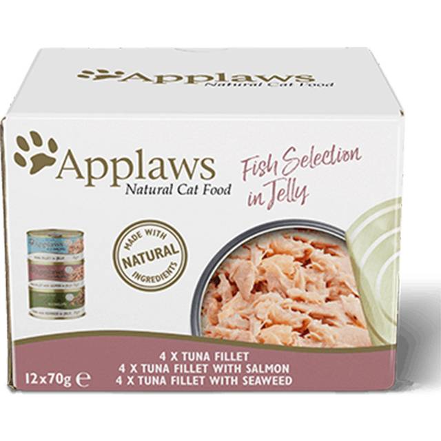 Applaws Adult Mixed Pack Cat Cans 70g - Fish Selection in Jelly (12 x 70g)