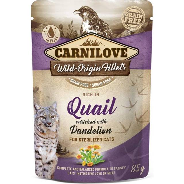 Carnilove Cat Pouch Quail enriched with Dandelion 85 g