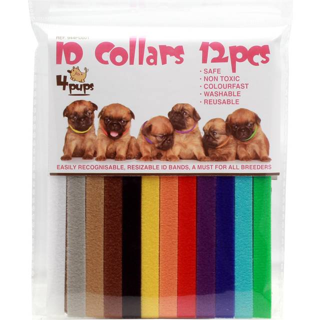 Halsband ID för valp 12-pack 7-33cm