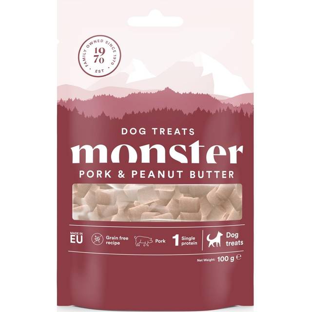 Monster Pet Food Dog Treats All Breed Pork & Peanut Butter 100 g