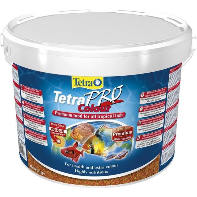 Tetra Pro Colour Multi Crisps Premium Helfoder för Prydnadsfiskar, 10 liter