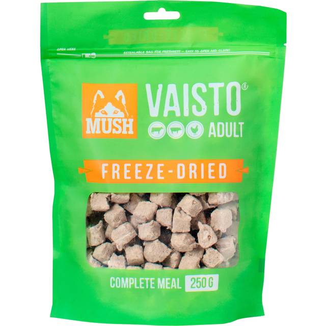 Mush Vaisto Nöt-Gris-Kyckling Frystorkat Green 250 g