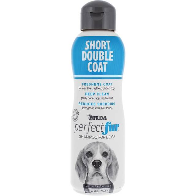 TROPICLEAN Perfect Fur Short Double Coat Shampoo For Dogs