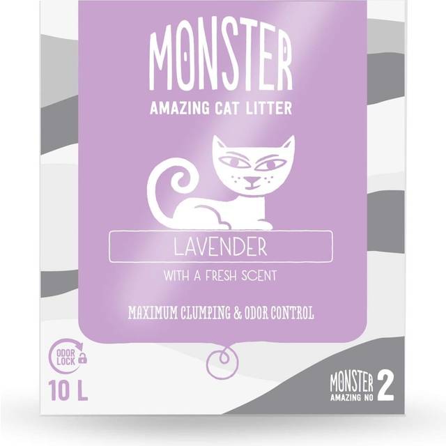 Monster Kattsand Lavendel 10L