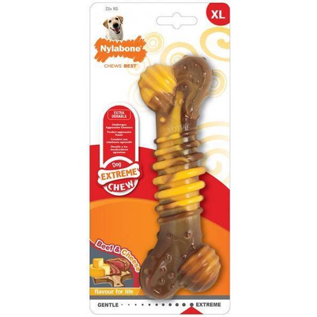 Nylabone Extreme Dog Chews Beef with Cheese 3 Sizes - Medium