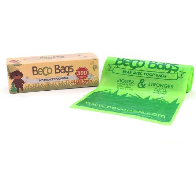 Beco Bags - 300 Large Unscented Poop Bags For Dogs - Single Dispenser - - Dog -  bags beco 300 dispenser poop dog large pack dogs single