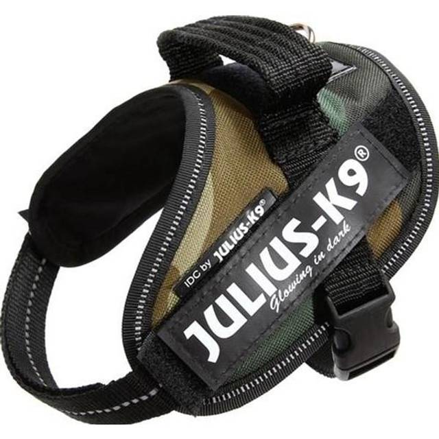 JULIUS-K9 IDC®-Powersele camouflage - Stl. Mini Mini: bröstomfång 40 - 53 cm - Grön