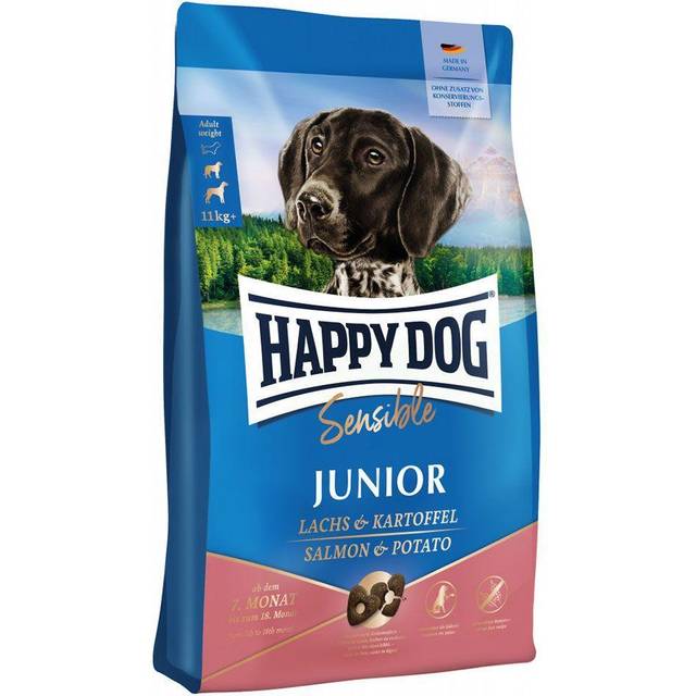 Happy Dog Supreme Sensible Junior kyckling, lax och potatis 10 kg