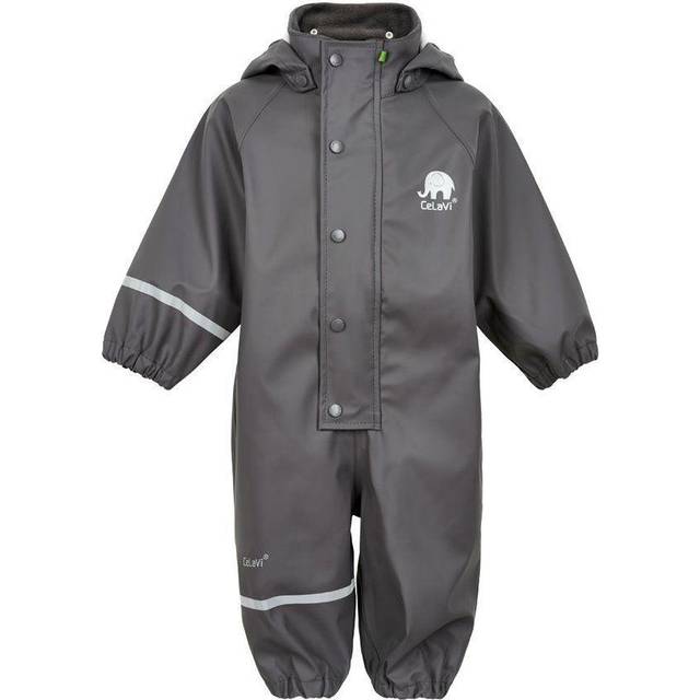 Celavi Unisex regnkläder kostym PU-snödräkt, GRÅ, 90