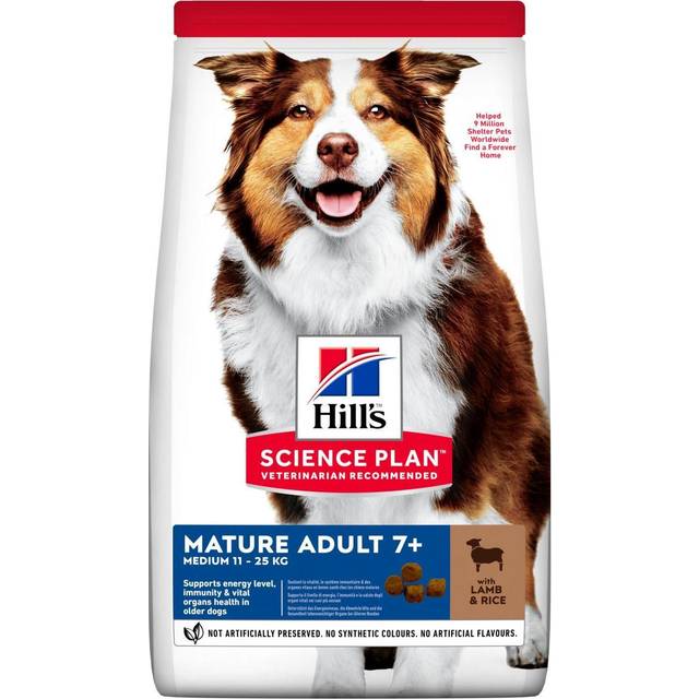 Hill's Mature Adult Medium hundfoder med lamm och ris. Förpackning: 14 kg