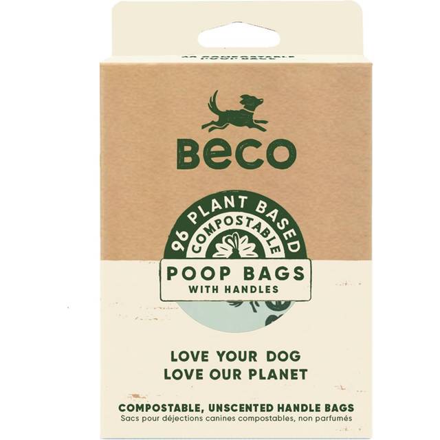 Beco Compostable Poop Bags with Handles - 96 Pack