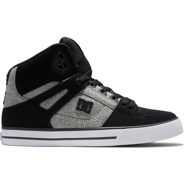 DC Pure High Top WC Skate Shoes - Black/Battleship/Armour -  8.5 UK
