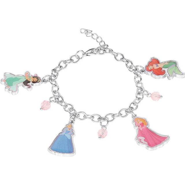 Disney Silver Coloured Crystal Princess Charm Bracelet