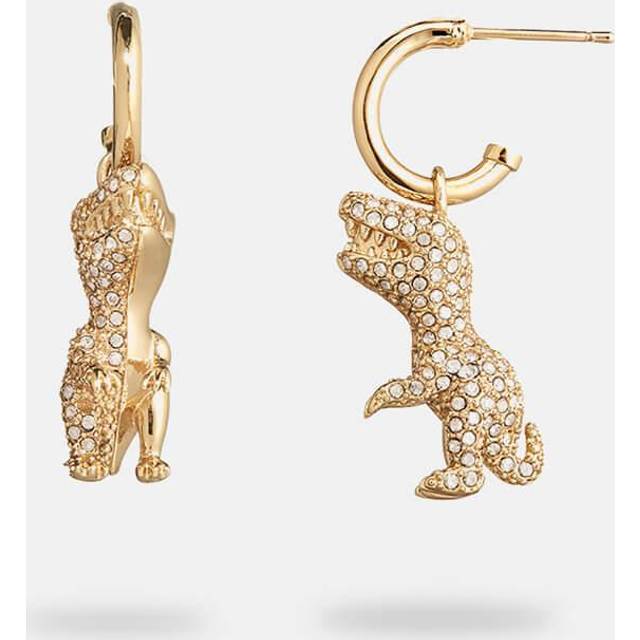 Coach Rexy Crystal and Gold-Tone Earrings