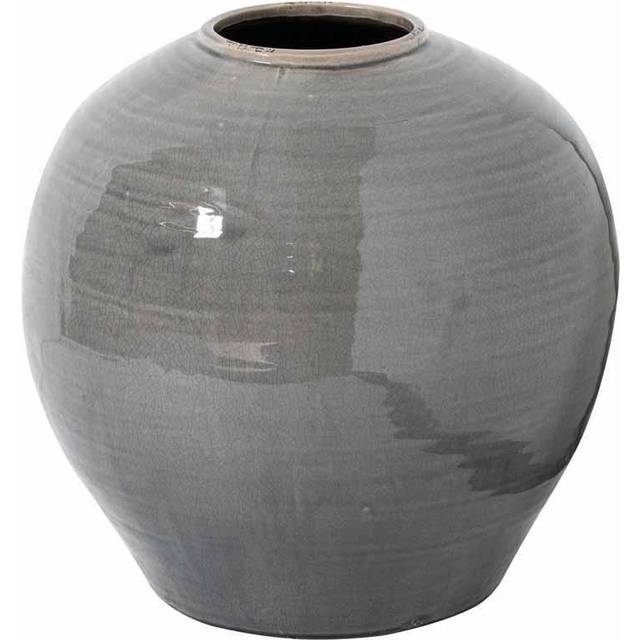Garda Glazed Regola Vase - Ceramic - L37 x W37 x H38 cm - Grey