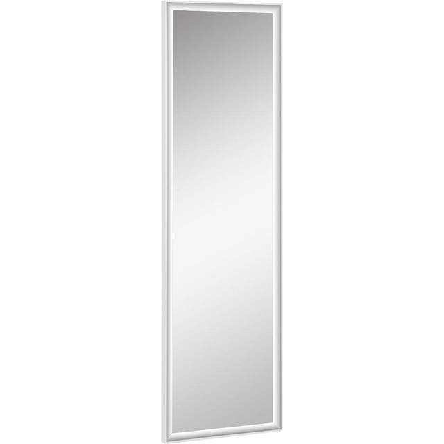 HOMCOM Full Length Mirror Dressing Mirror Wall-Mounted for Bedroom White