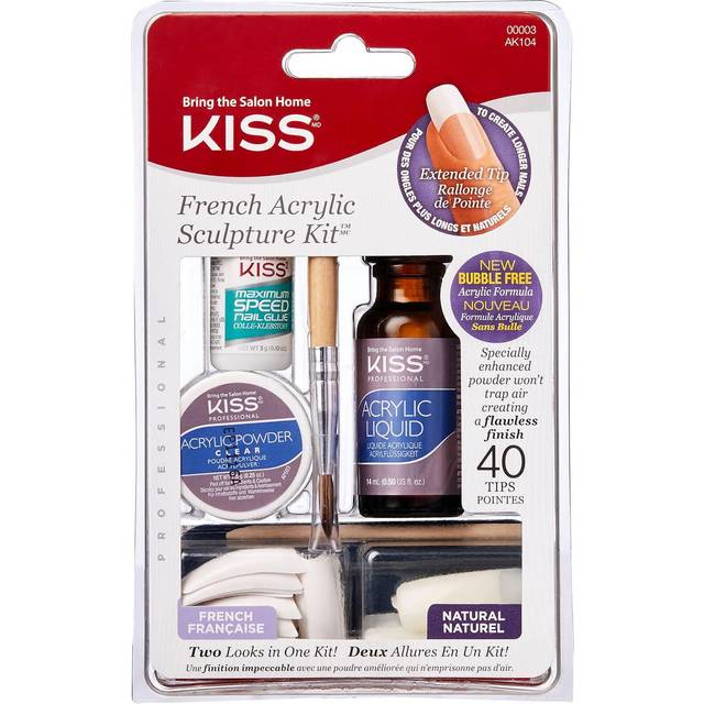 Kiss Inc. French Manicure Acrylic Nail Sculpture Kit (1 x 7.5g, 1 x 14