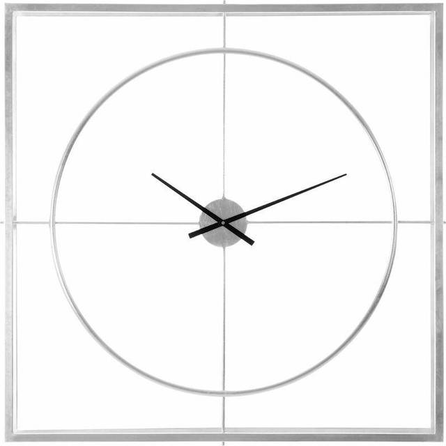 Interiors by Premier Minimalist Design Silver Finish Wall Clock, Readable Clock On The Wall, Versatile And Functional Home Clock