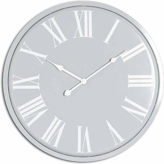 Rothay Wall Clock - Metal - L4 x W49 x H49 cm - Grey