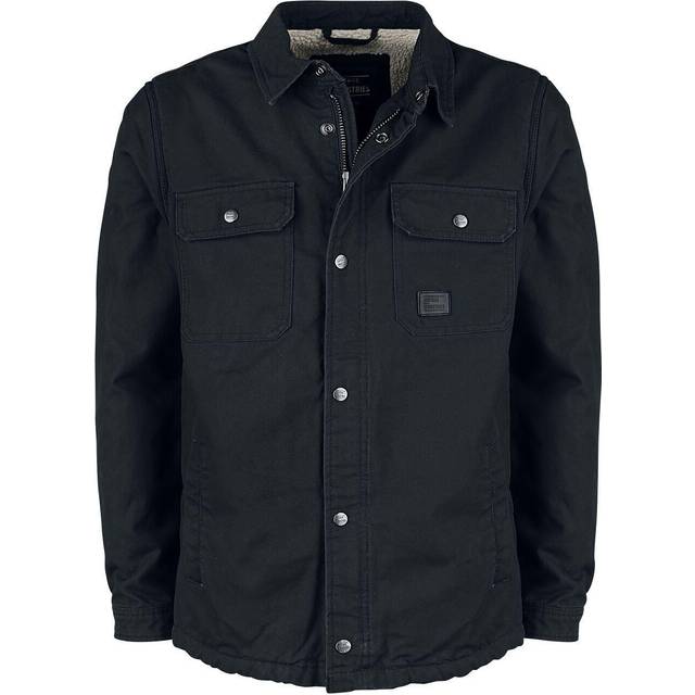 Vintage Industries Class Sherpa, shirt/textile jacket , color: Dark Red/Black , size: L